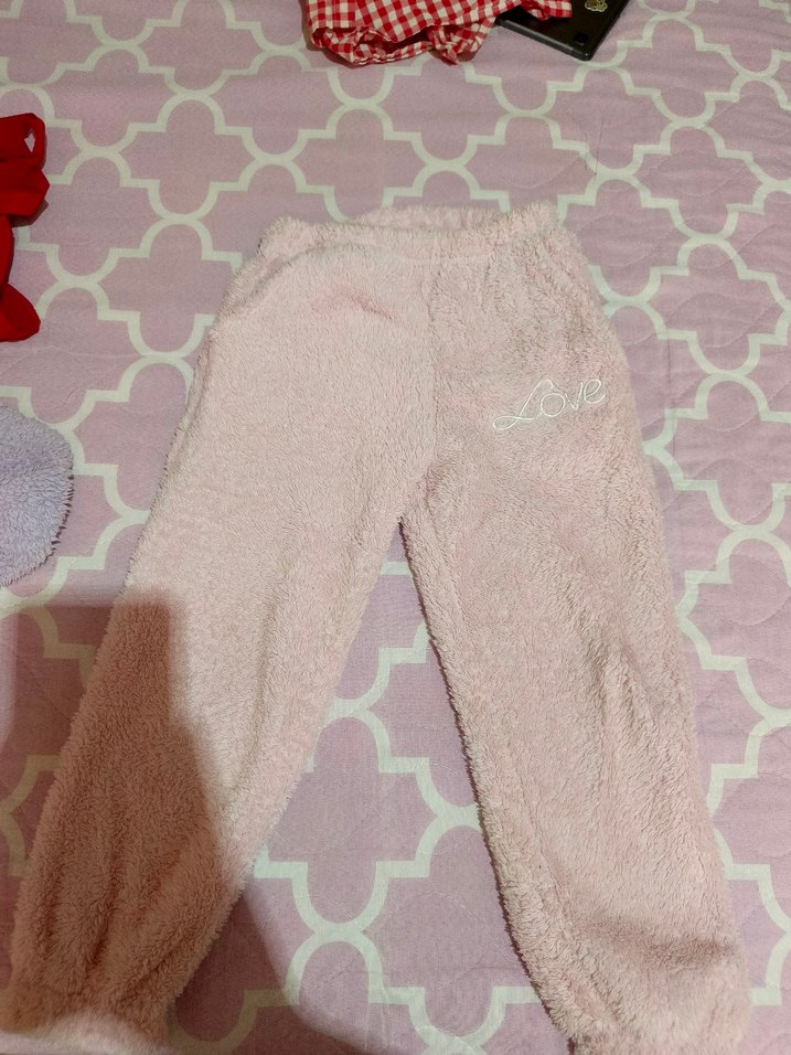 Pembe PeluşEşofman Altı - Görsel 2