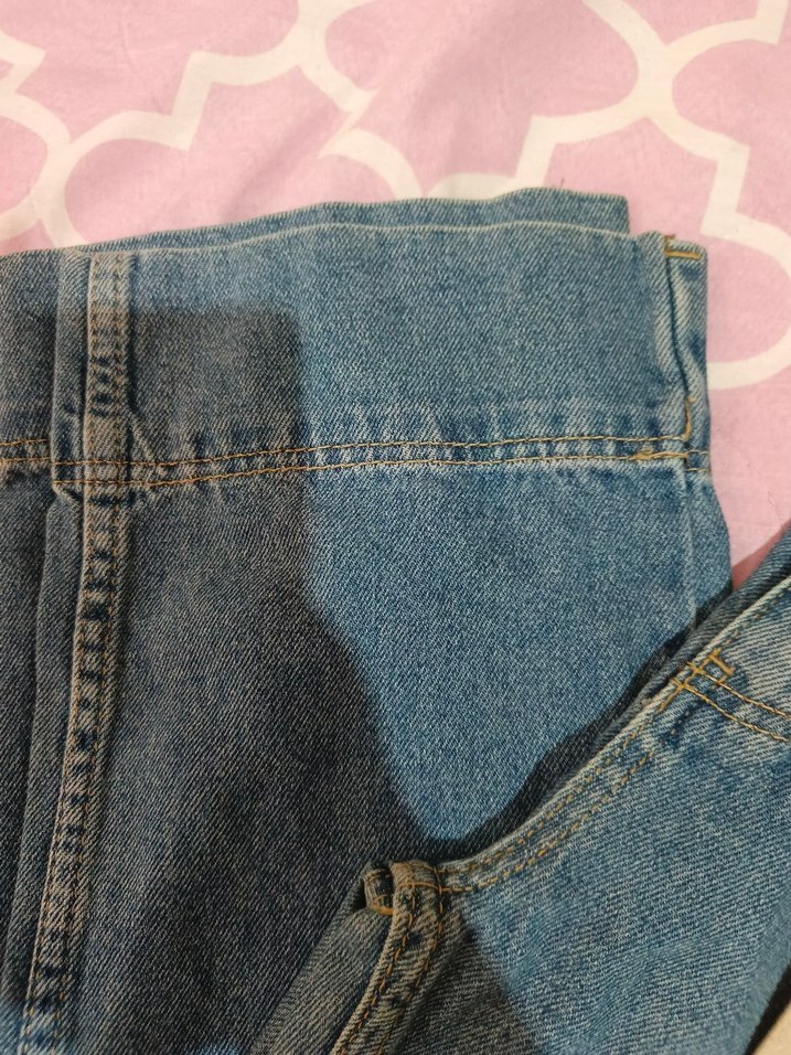 Mavi Rahat Kesim Midi Boy Kadın Kot Pantolon - Görsel 4