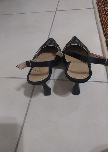37 Beden siyah Renk Siyah Parlak Yılan Desenli Stiletto Abiye Ayakkabı