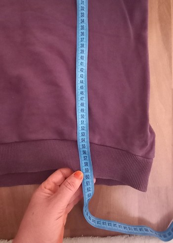 xs Beden Mor Hummel Baskılı Kadın Sweatshirt