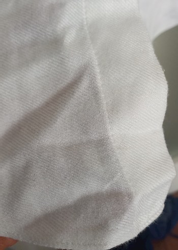 44 Beden beyaz Renk Kadın Beyaz Keten Uzun Kollu Gömlek.Armada marka