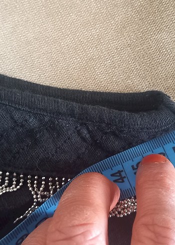 maje marka.İşlemeli Zincir Detaylı Gri Kadın El Zinciri - Görsel 6