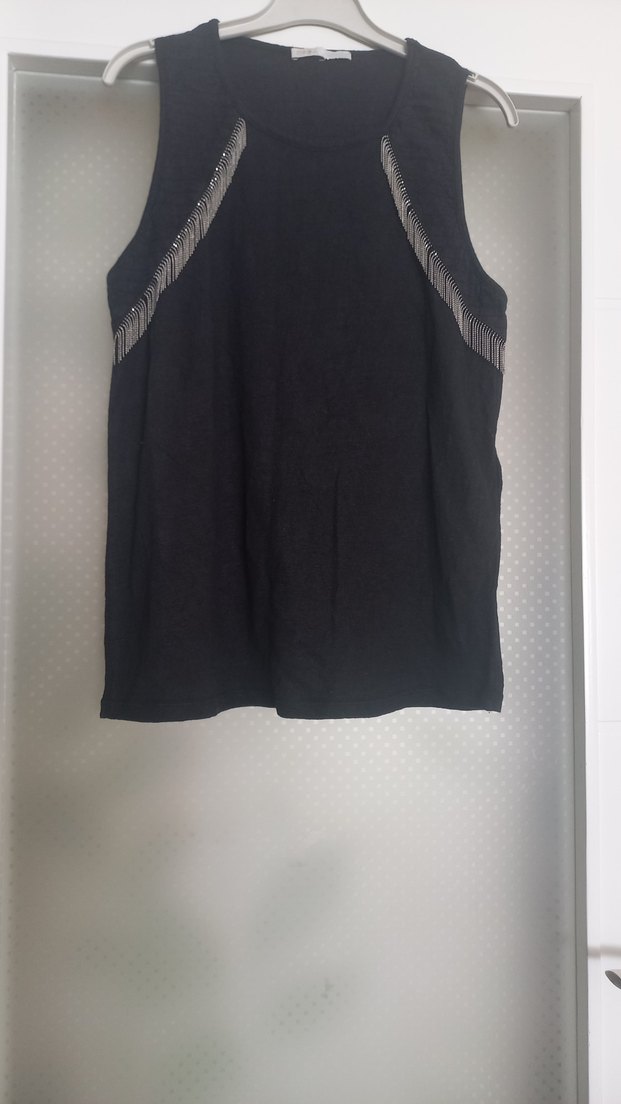 maje marka.İşlemeli Zincir Detaylı Gri Kadın El Zinciri - Görsel 3