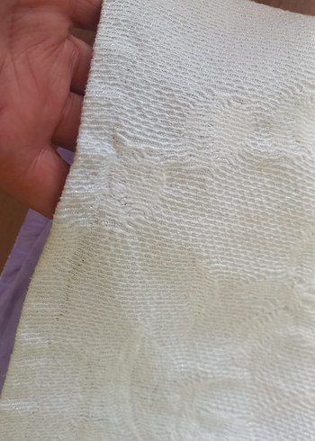 Mor Nakışlı Yastık Kılıfı ve pike - Görsel 5