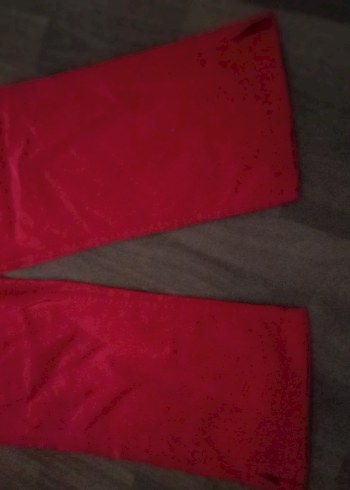 Kırmızı Kadın Kumaş Pantolon Midi Boy