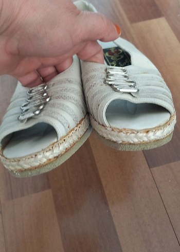 Beyaz Kadın Dolgu Topuklu Espadril - Görsel 3