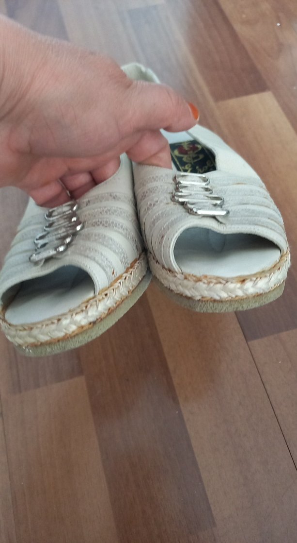 Beyaz Kadın Dolgu Topuklu Espadril - Görsel 3