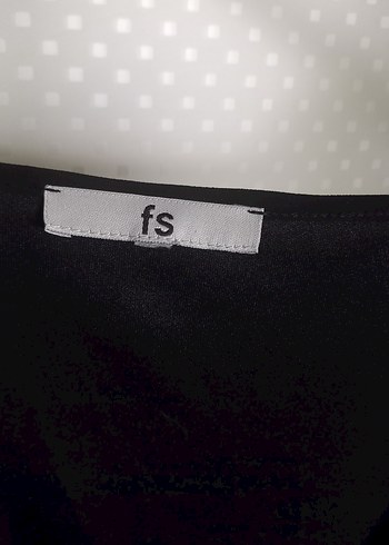 Bej Siyah Desenli Kolsuz elbise - Görsel 11