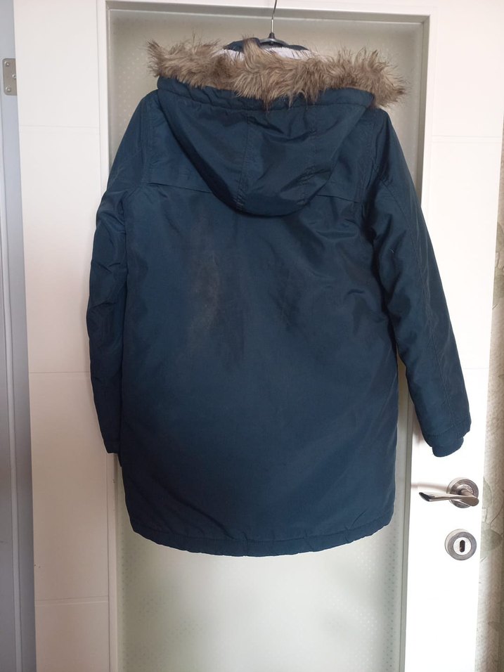 H&M Erkek Çocuk Düğmeli Lacivert Kaban - Görsel 3