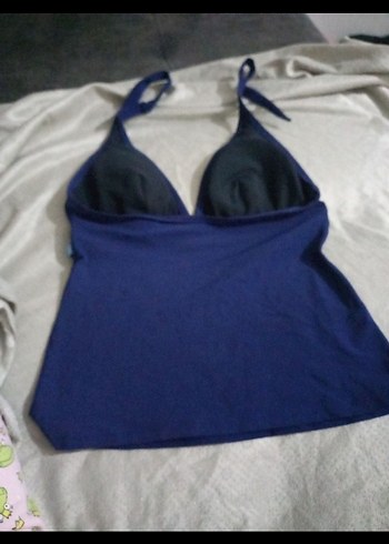 Mavi Askılı Kemerli Kadın Mayo - Görsel 3