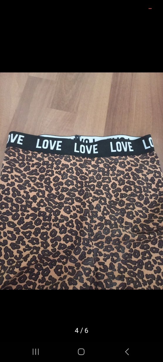 Kız Çocuk Leopar Desenli Tayt - Görsel 5