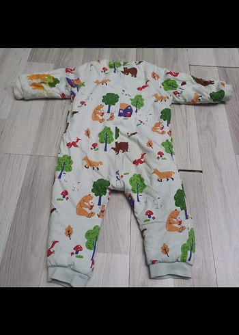 Çocuklar için Renkli Desenli Uyku Tulumu - Görsel 2