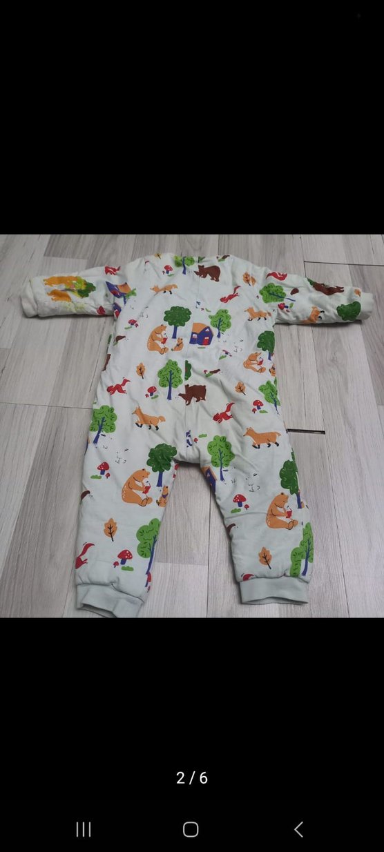 Çocuklar için Renkli Desenli Uyku Tulumu - Görsel 2