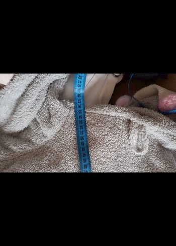 Uzun Kollu Gri Kadın Ev Sabahlığı - Görsel 6