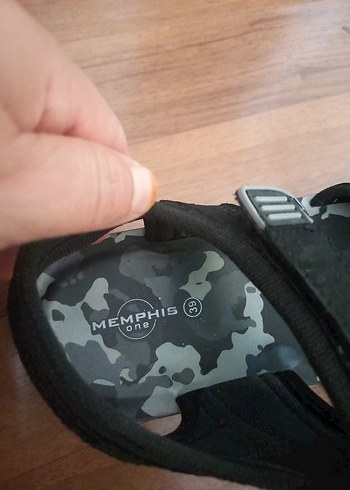 Kamuflaj Desenli Siyah Erkek Çocuk Sandalet - Görsel 4