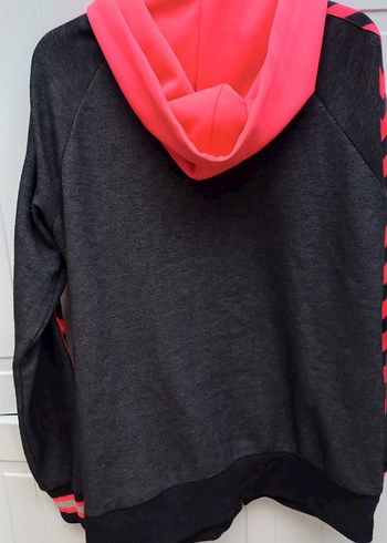 Hummel Pembe Kapüşonlu Fermuarlı Kadın Ceket - Görsel 2