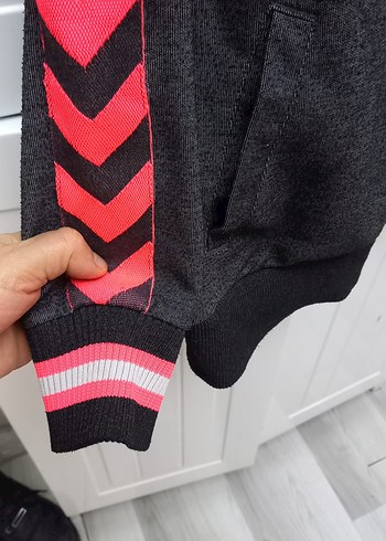 Hummel Pembe Kapüşonlu Fermuarlı Kadın Ceket - Görsel 6