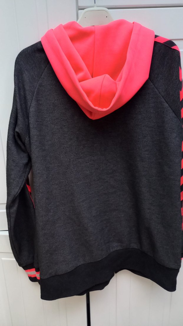 Hummel Pembe Kapüşonlu Fermuarlı Kadın Ceket - Görsel 2