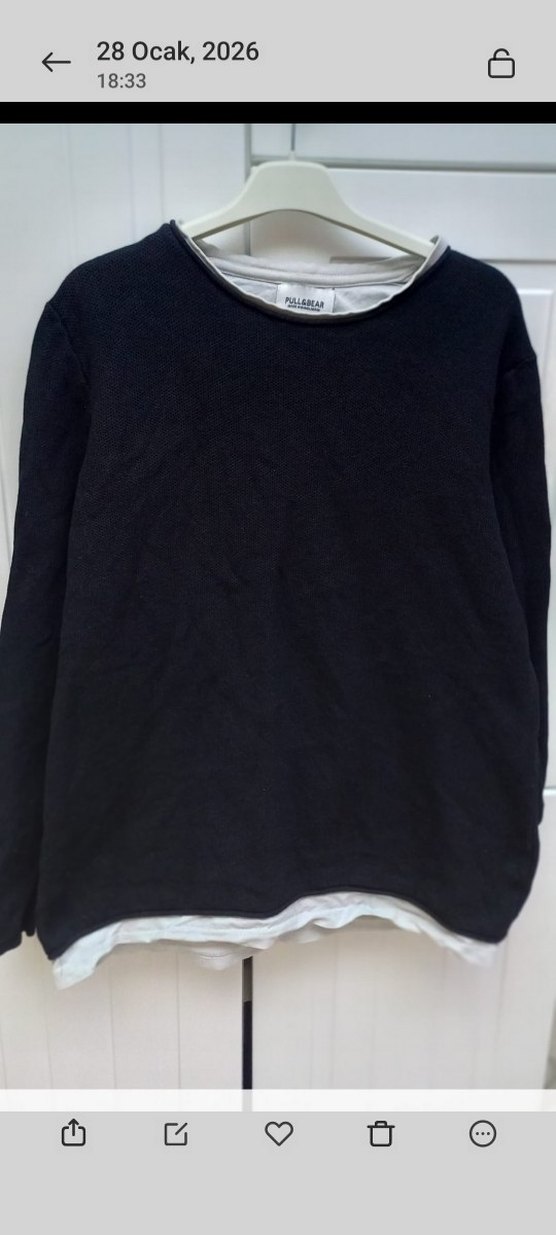 Erkek Siyah Regular Fit Polo Tişört.38.40. bedene uygun - Görsel 5