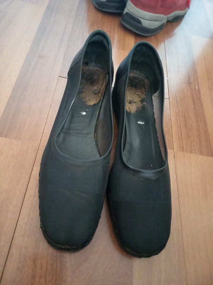 Kadın Siyah Pliseli Dolgu Topuk Espadril.bambi marka - Görsel 5