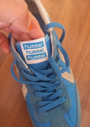 38 Beden mavi Renk Hummel marka.Mavi Kadın Spor Ayakkabı Velcro Bağcıklı