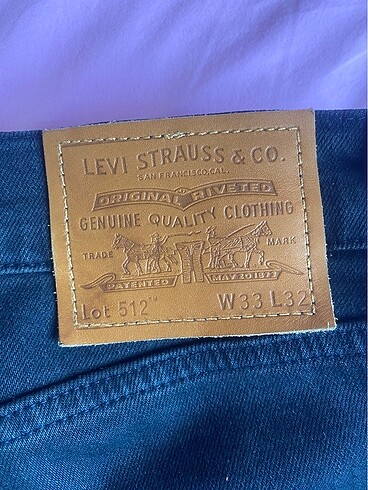 Levis Lewis 512 Lacivert Jean