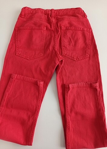 9 Yaş Beden kırmızı Renk Kırmızı pantolon 