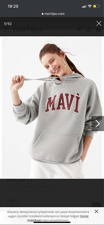 Mavi Sweatshirt Gri
