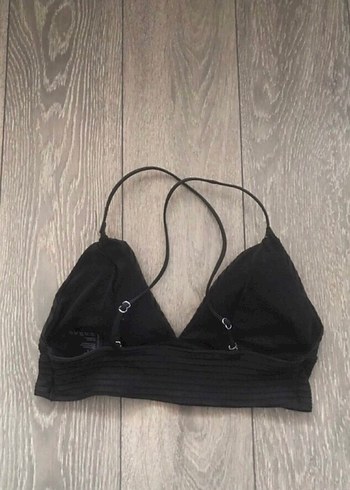 H&M Siyah İnce Askılı Bralet