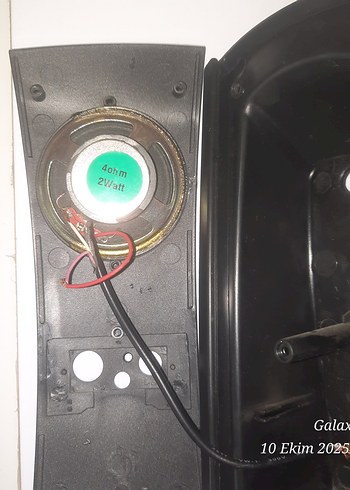 Siyah Müzik Sistemi Hoparlör Parçaları - Görsel 9