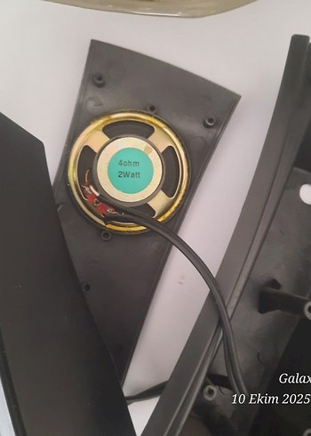 Siyah Müzik Sistemi Hoparlör Parçaları - Görsel 2