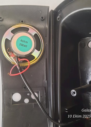 Siyah Müzik Sistemi Hoparlör Parçaları - Görsel 3