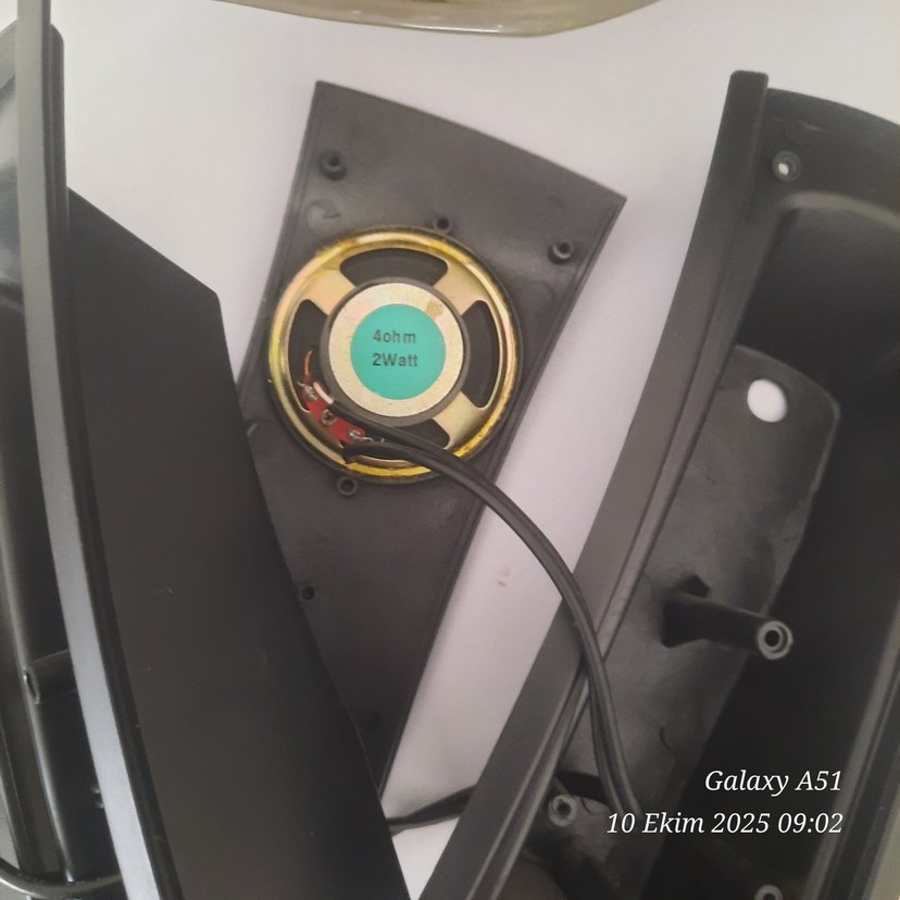 Siyah Müzik Sistemi Hoparlör Parçaları - Görsel 2