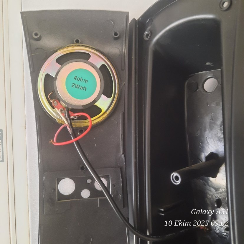 Siyah Müzik Sistemi Hoparlör Parçaları - Görsel 3