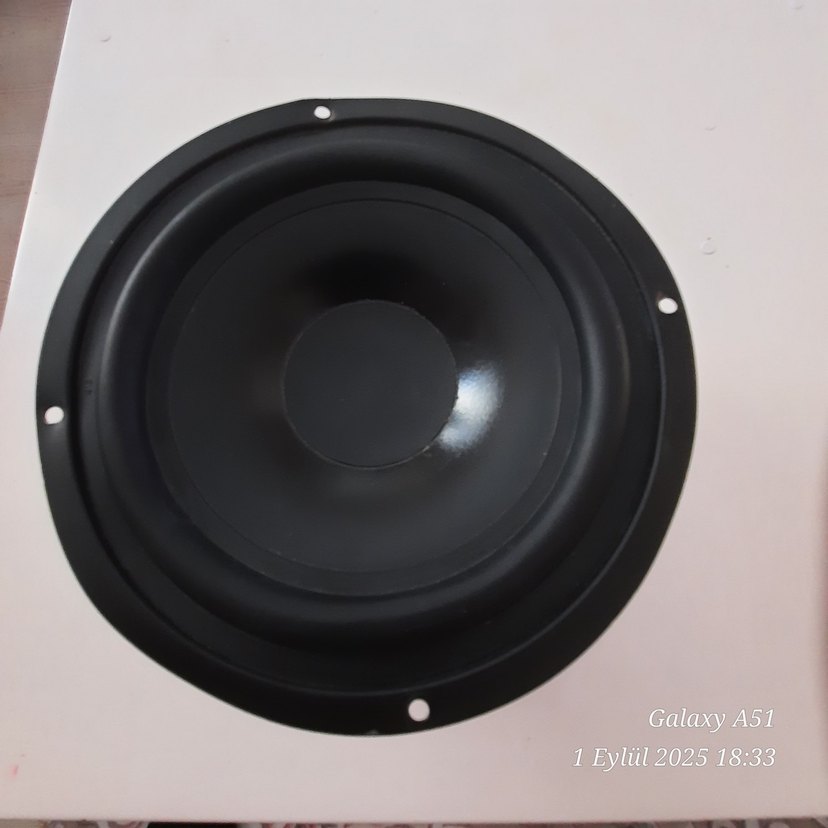 Siyah Yuvarlak Hoparlör - Görsel 2