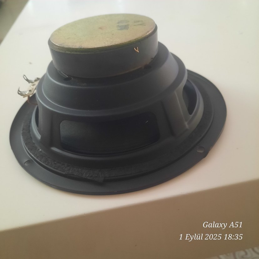 Siyah Yuvarlak Hoparlör - Görsel 5