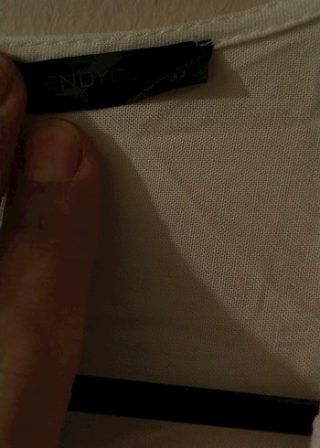 Uzun Kollu Beyaz Bohem Hamile Tunik - Görsel 4