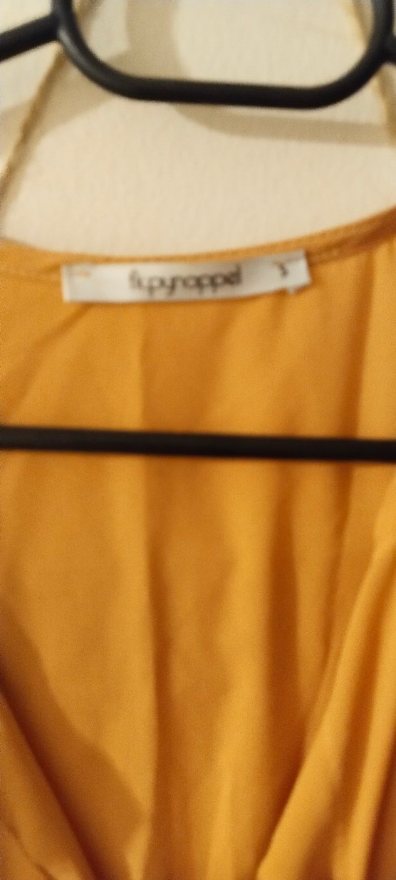 Bej Uzun Keten Elbise, V Yakalı, Bol Kesim - Görsel 3