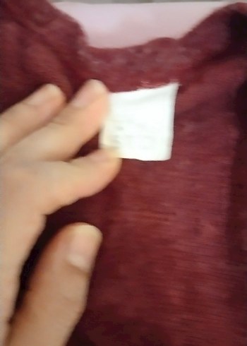 Bordo Uzun Salaş Kadın Hırka - Görsel 3