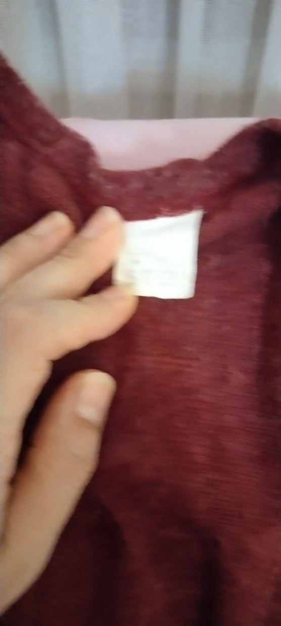 Bordo Uzun Salaş Kadın Hırka - Görsel 3