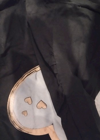 Uzun Kollu Siyah Hamile Gömleği - Görsel 4