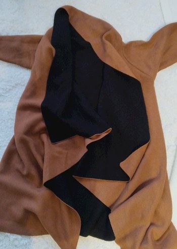 Taba Uzun Keten Kadın Kaban - Görsel 2