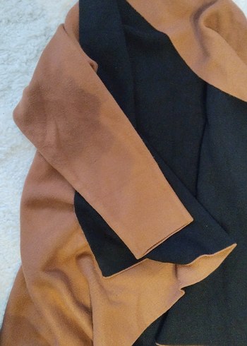 Taba Uzun Keten Kadın Kaban - Görsel 3