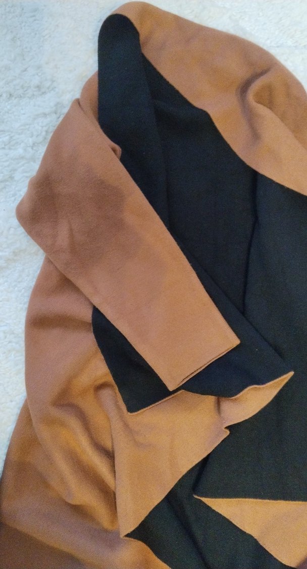 Taba Uzun Keten Kadın Kaban - Görsel 3