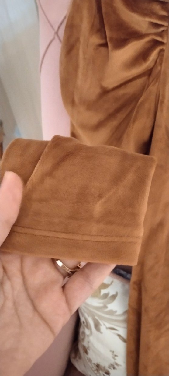 Kahverengi Kadın Midi Elbise - Görsel 3