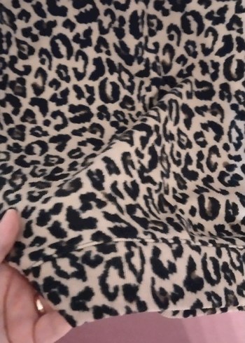 Leopar Desenli Kadın Hamile Bluzu - Görsel 4