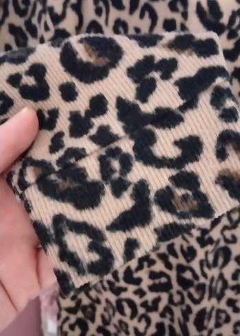 Leopar Desenli Kadın Hamile Bluzu - Görsel 3
