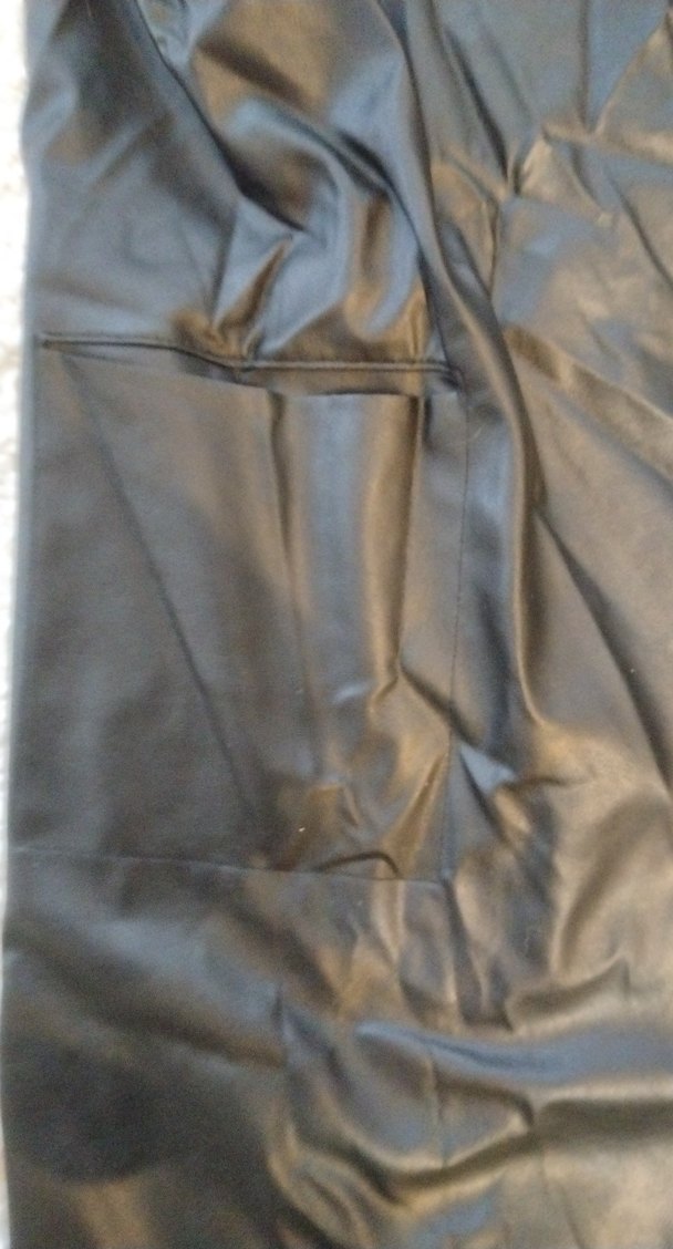 Uzun Deri Kadın Yelek Siyah - Görsel 3