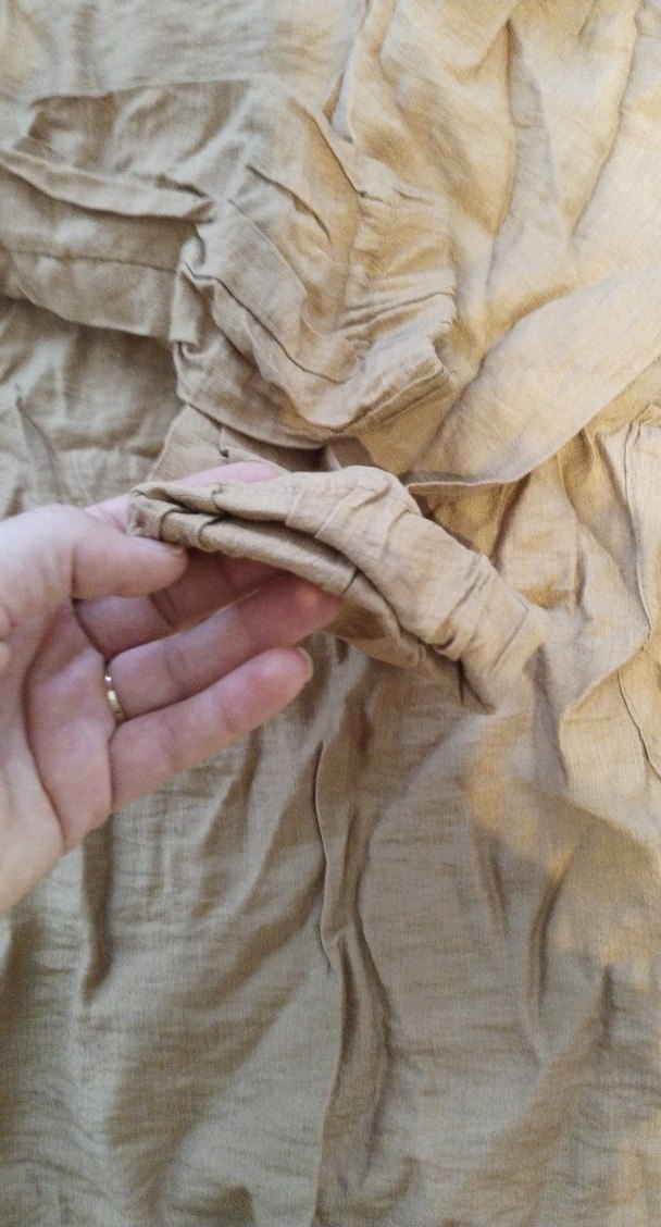 Bej Keten Salaş Kadın Tunik - Görsel 4