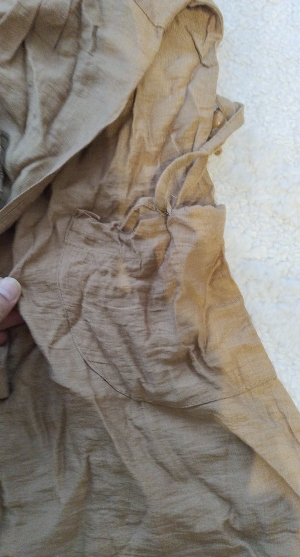 Bej Keten Salaş Kadın Tunik - Görsel 3